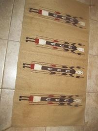 Rug believe to me Mexican made.  Very tight weave!!