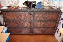 Wicker dresser