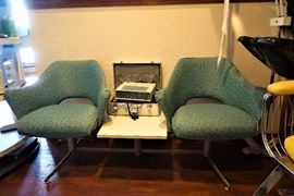 Vintage waiting room chairs