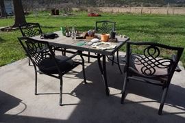 Outdoor table and chairs