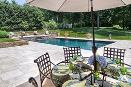 Outdoor Brown Jordan Furnitue Florentine Collecltion Includes 2 Sets of Tables and Chairs, Glider, Chaise Loungers