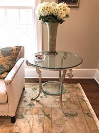 Glass Top SIde Table