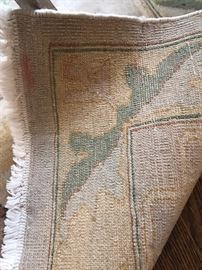 Wool Carpet Back Detail 17ft x 13 ft