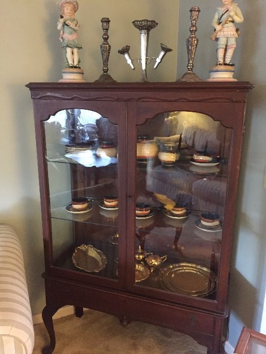 Mahogany Display Cabinet\