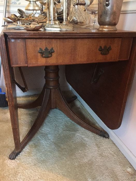 Drop Leaf Table with Storage