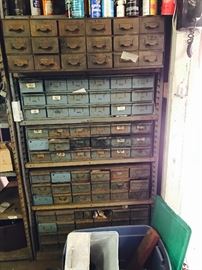 Parts Bins With lots of new hardware