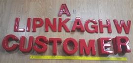 Large Lot of Plastic Letters