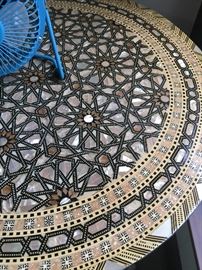 Mother of Pearl inlay table. $125. 