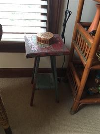 Shabby side table - $30