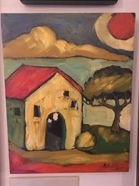 Amanda Riddle 11x14" "Yellow House"