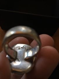 size 8/8.5 Sinopah Silver. James Faks designer