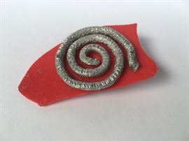 Signed Robert Ebendorf pin. 2011.