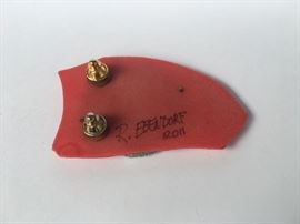 Signed Robert Ebendorf pin. 2011.