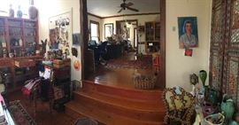 View from the studio into the checkout room.