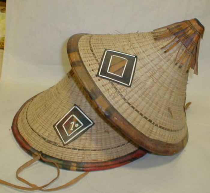 African grass hats