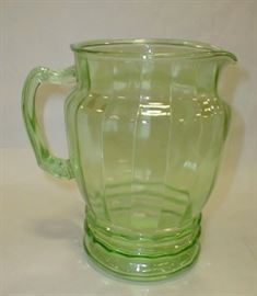 Vaseline Glass pitcher