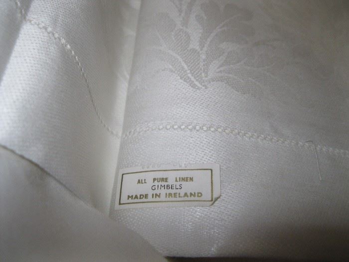 Irish linen tablecloth