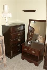 Matching nightstand and tall dresser