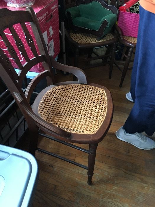 5 Cane chairs