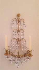 Small wall candle sconce