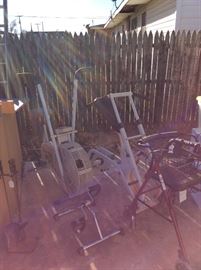 Exercising machine and Walker