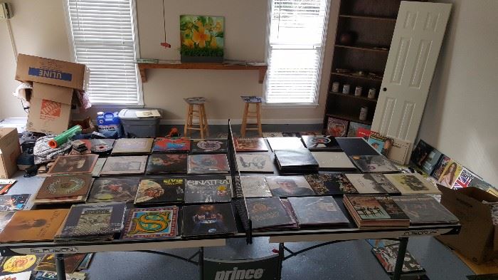 Awesome collection of Vinyl LP's and 45's