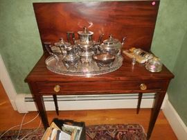 Fine Large Fancy Silver Plated Tea Set