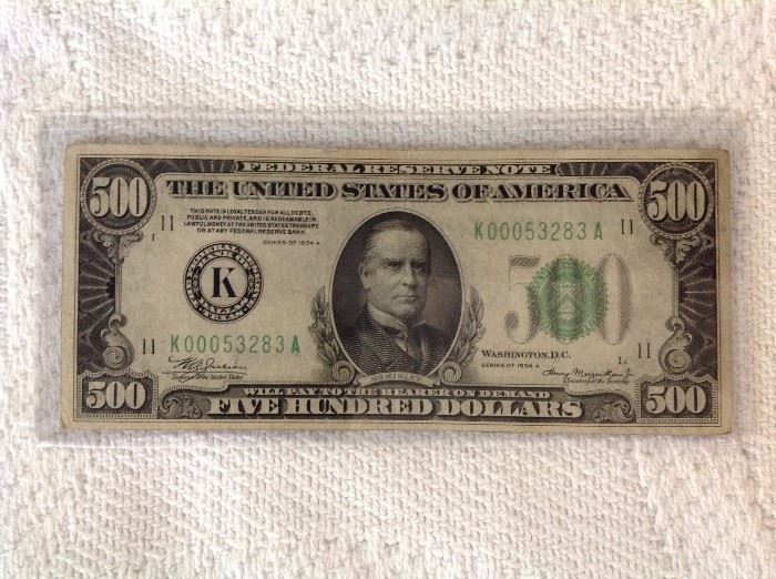 1934 Dallas Texas 500 Note