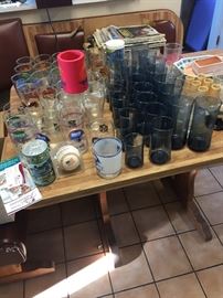 glassware, old and new