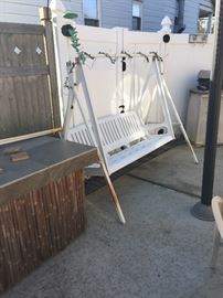 plastic outdoor swing