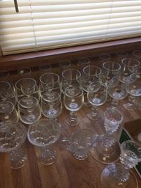 glassware, brand new 