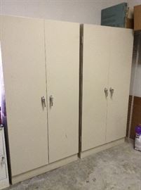 MATCHING GARAGE METAL CABINETS WITH KEYS