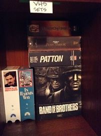 War movies and books.