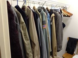 Nice men's XL jackets.  Great LLBean winter coat and a Barn Coat too!