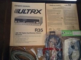 This is the paperwork to show the pieces in the stereo.  They are inside the compartment on the right above the speaker.