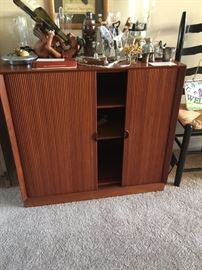 Tambour Door sliding open.  Great condition.  