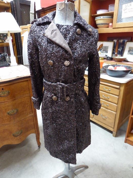 Vintage sequin brown jacket!