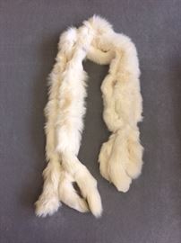Vintage White Fox fur