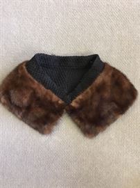 Vintage mink fur collar