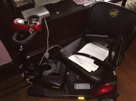 Brand new Buzz XL 3 wheel scooter.  Only driven 3 times and indoors only.  