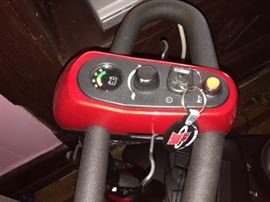 Brand new Buzz XL 3 wheel scooter.  Only driven 3 times and indoors only.  