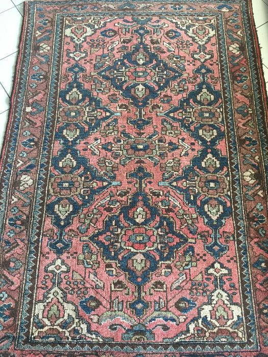 Hand knotted oriental wool rug