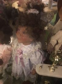 Collectible porcelain dolls
