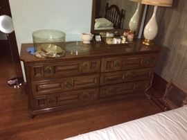 Dresser and mirror