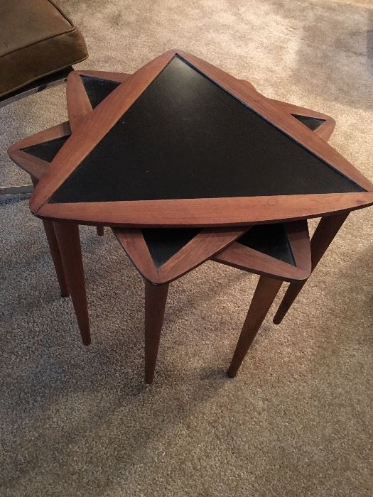 Mid century stacking tables