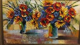 30" x 46" with frame - Painting on Canvas