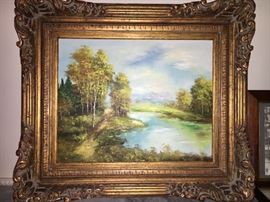 Vintage oil painting
