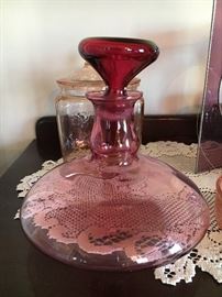 Lavender decanter