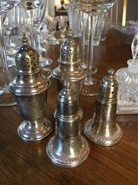Sterling salt and peppers