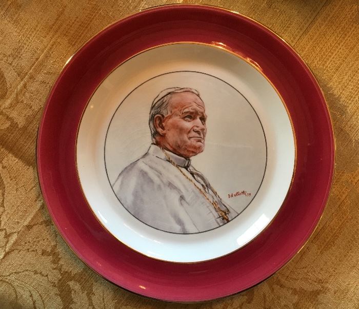 Pope John Paul II plate
